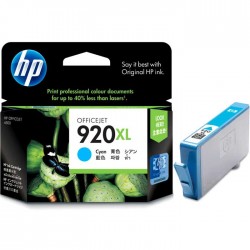 CARTOUCHE JET D'ENCRE HP920XL CD972AC ORIGINALE CYAN