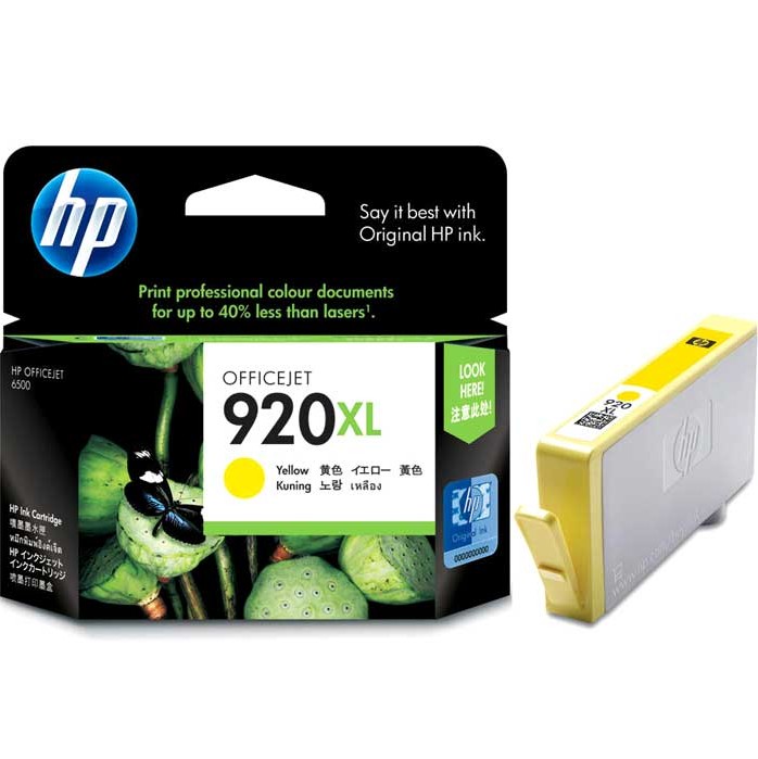CARTOUCHE JET D'ENCRE HP920XL CD974AC ORIGINALE JAUNE