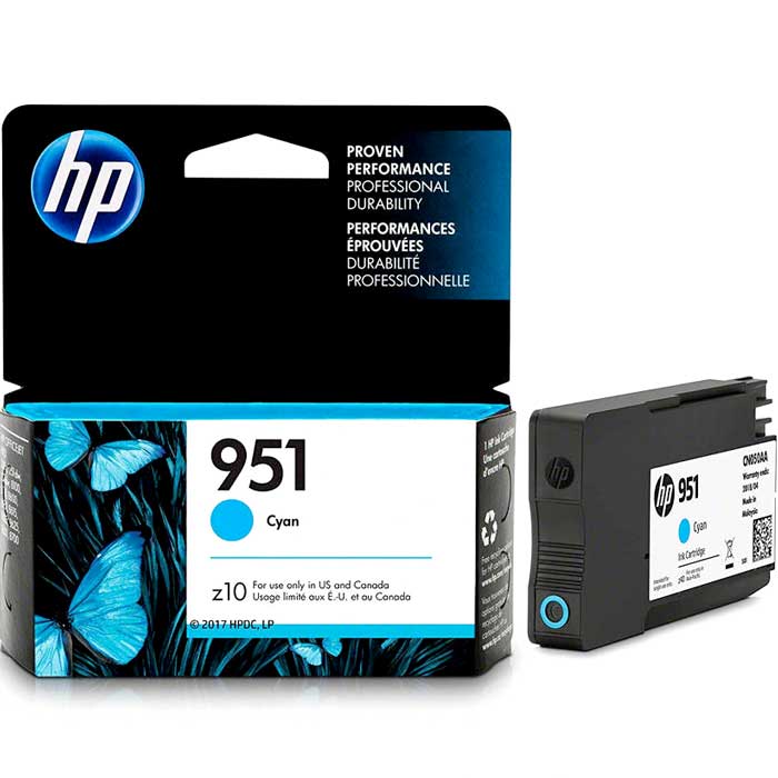 CARTOUCHE JET D'ENCRE HP951 CN050AC ORIGINALE CYAN
