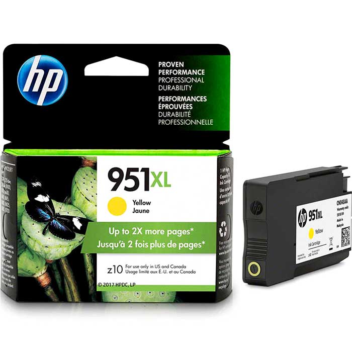 CARTOUCHE JET D'ENCRE HP951XL CN048AC ORIGINALE JAUNE