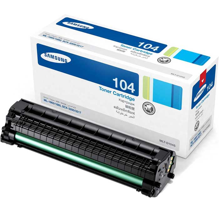 CARTOUCHE DE TONER LASER SAMSUNG MLT-D104S ORIGINALE NOIR