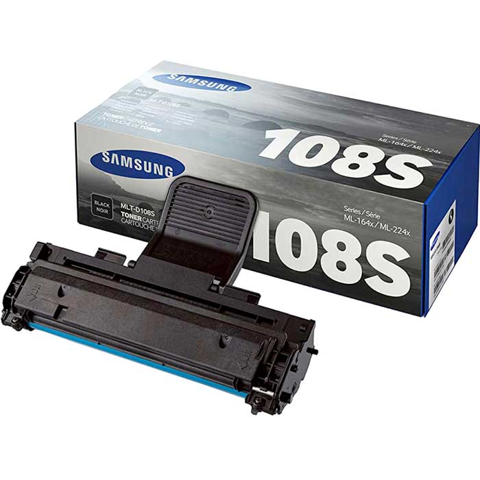 CARTOUCHE DE TONER LASER SAMSUNG MLT-D108S ORIGINALE NOIR