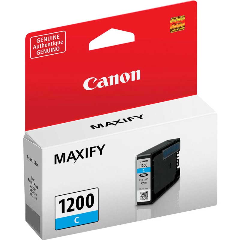 CARTOUCHE JET D'ENCRE CANON PGI-1200XLC ORIGINALE CYAN