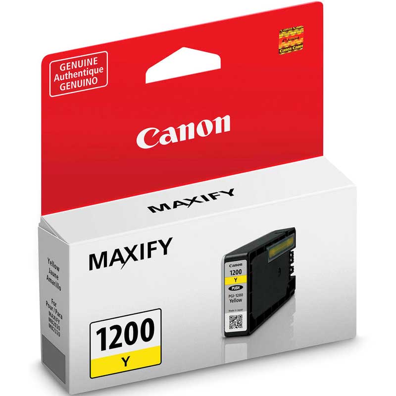 CARTOUCHE JET D'ENCRE CANON PGI-1200XLY ORIGINALE JAUNE