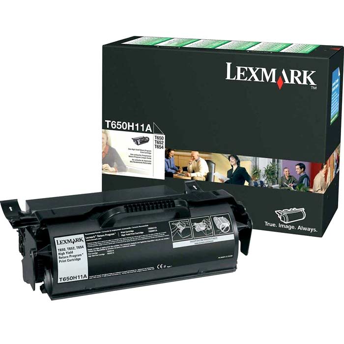 CARTOUCHE DE TONER LASER LEXMARK T650H11A ORIGINALE NOIR